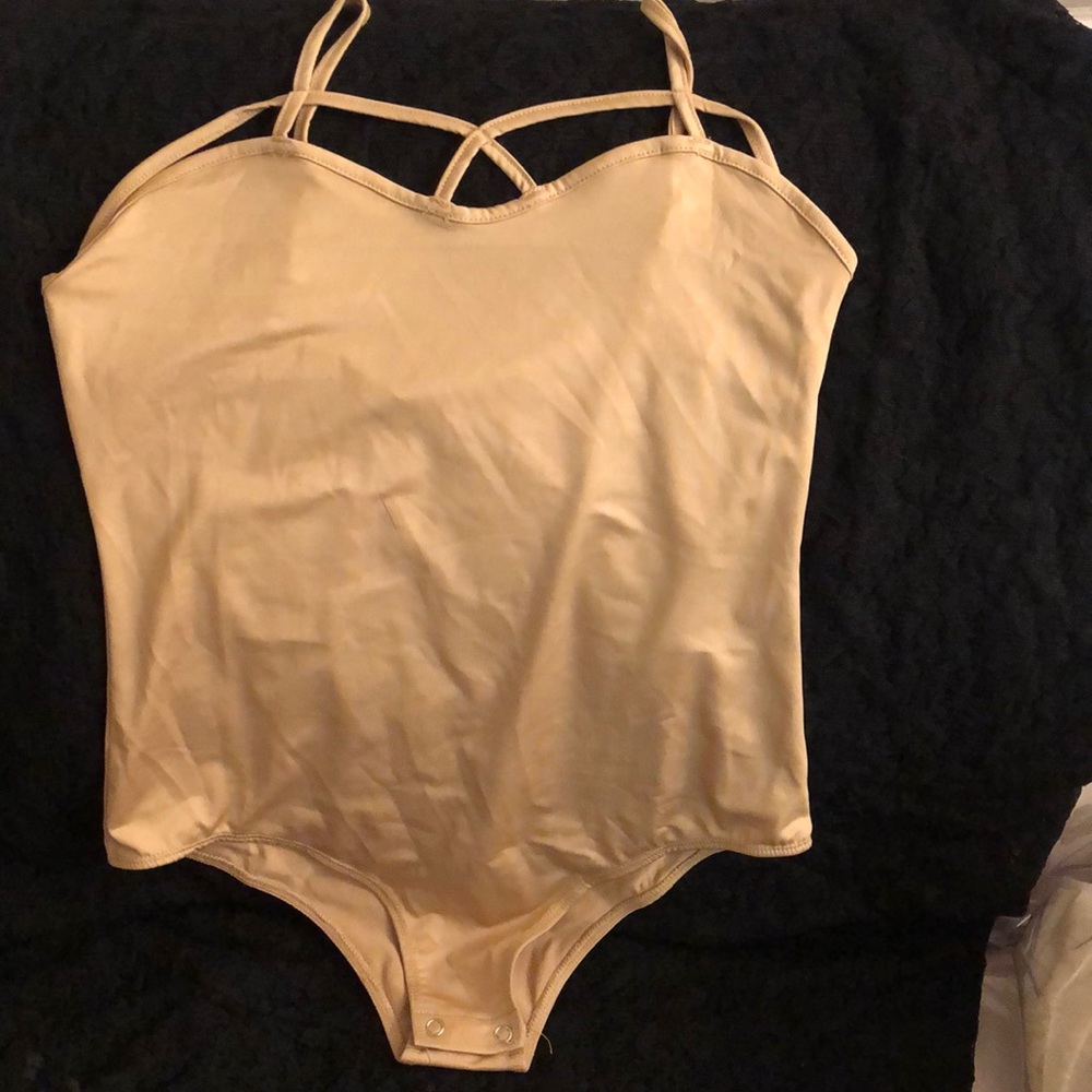 Tee stripe body suit